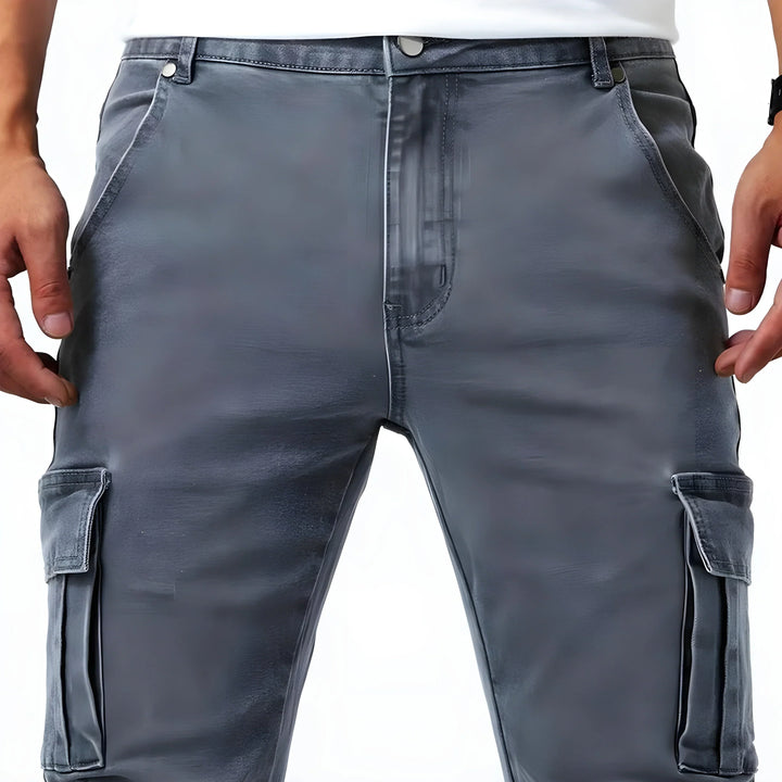 Ethan - Tailored Stretch Cargo Trousers