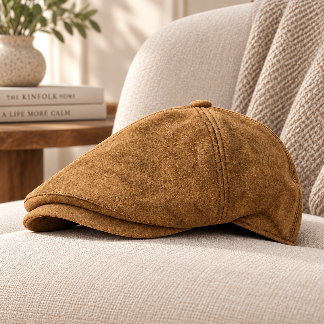 Marten - Topstitched Panelled Beret