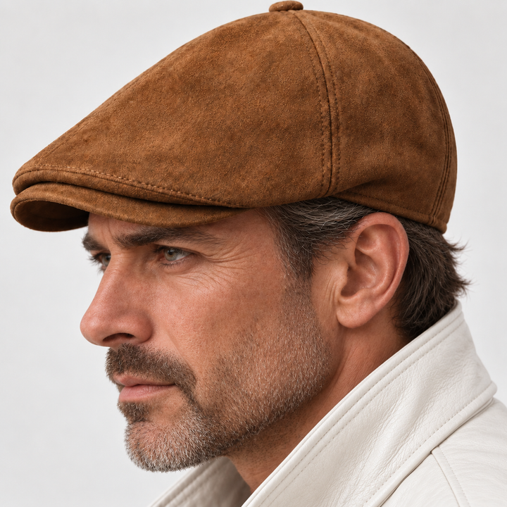 Marten - Topstitched Panelled Beret