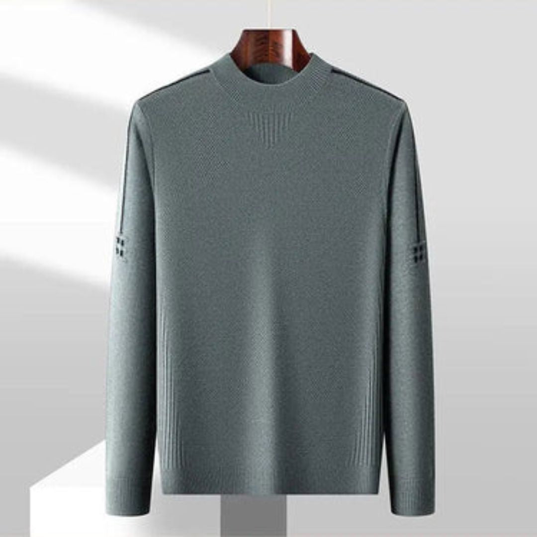 Kelvis - Textured Jacquard Turtleneck Sweater
