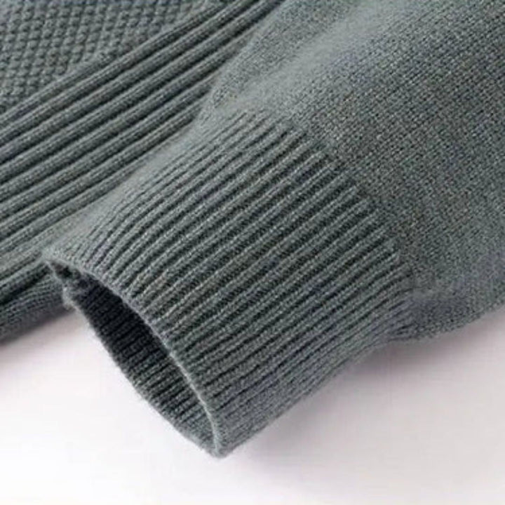 Kelvis - Textured Jacquard Turtleneck Sweater