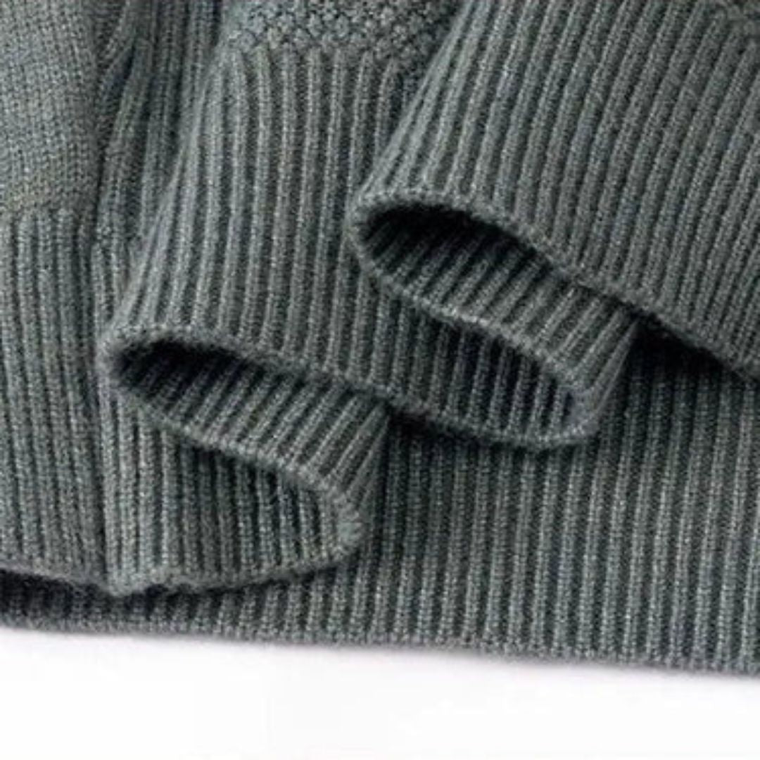 Kelvis - Textured Jacquard Turtleneck Sweater