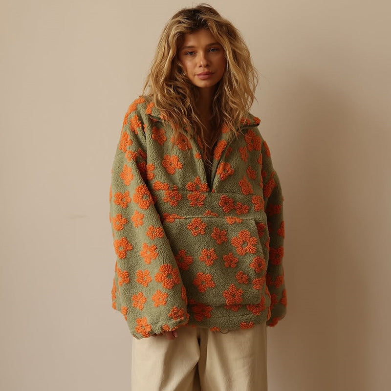Ivelia - Soft-Touch Oversized Pullover