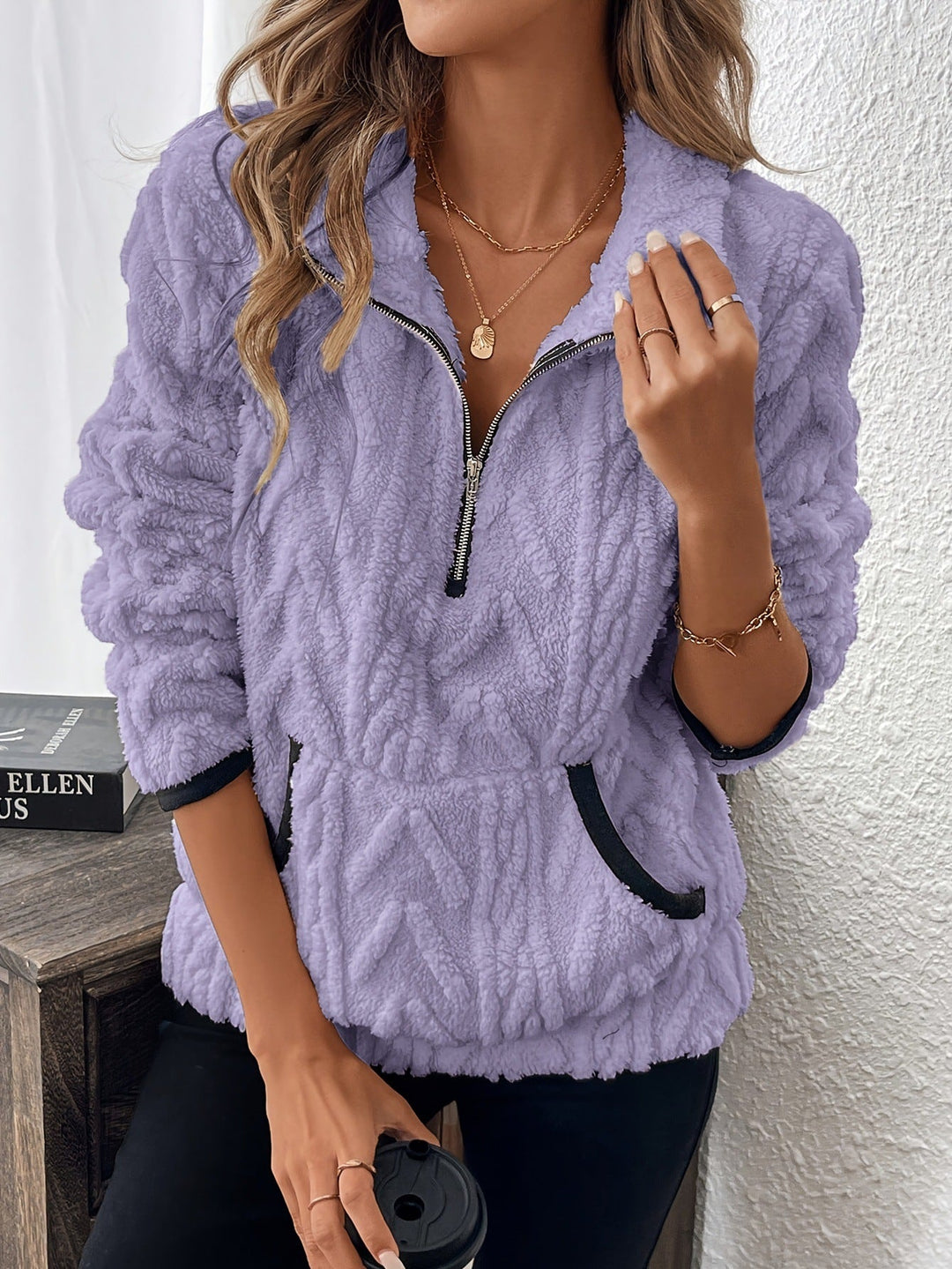 Lurein - Soft-Touch Half-Zip Pullover