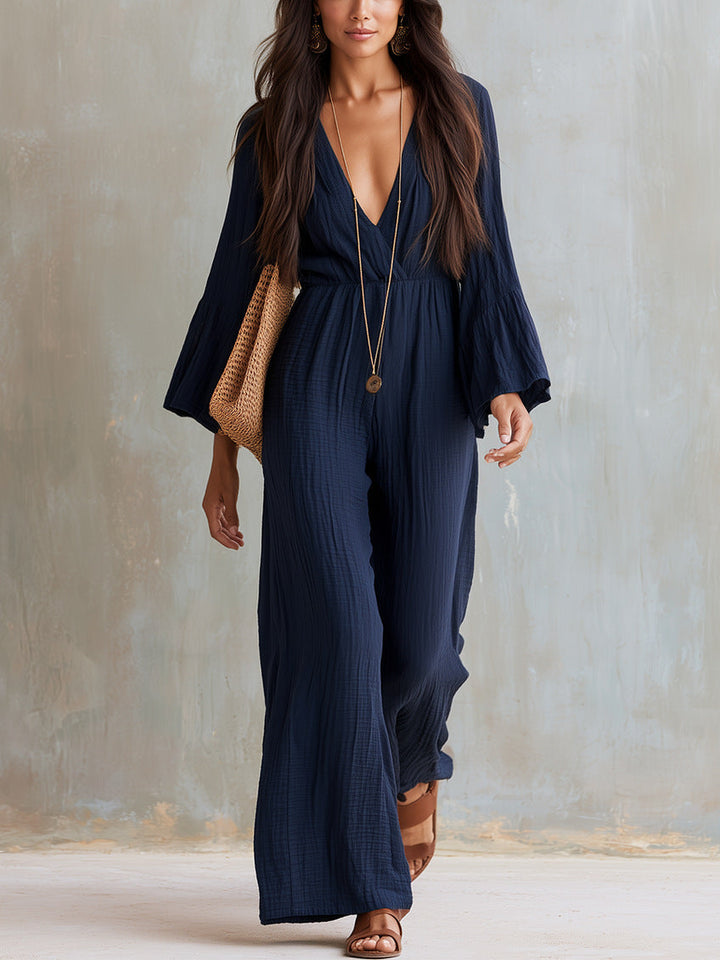 Florabelle - Soft-Touch Wide-Leg Jumpsuit