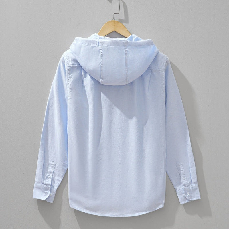 Jexon - Lightweight Linen Hooded Shirt