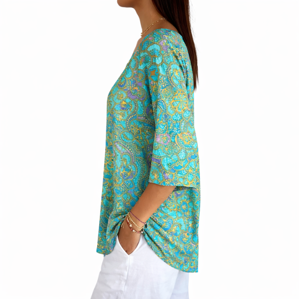 Phaela - Soft-Touch Ribbed Knit Blouse