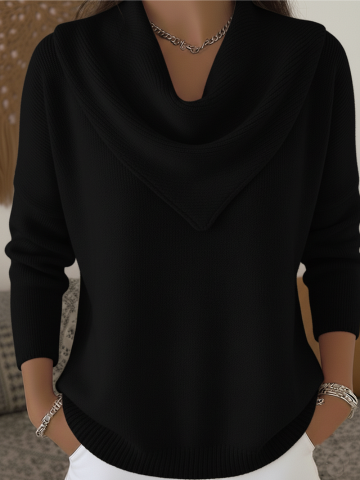 Tavelin - Soft-Touch Waterfall Neck Sweater