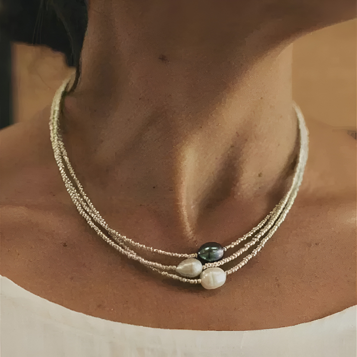 Zelia - Three Strand Necklace