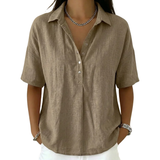 Eulalia - Soft-Touch Collared Blouse