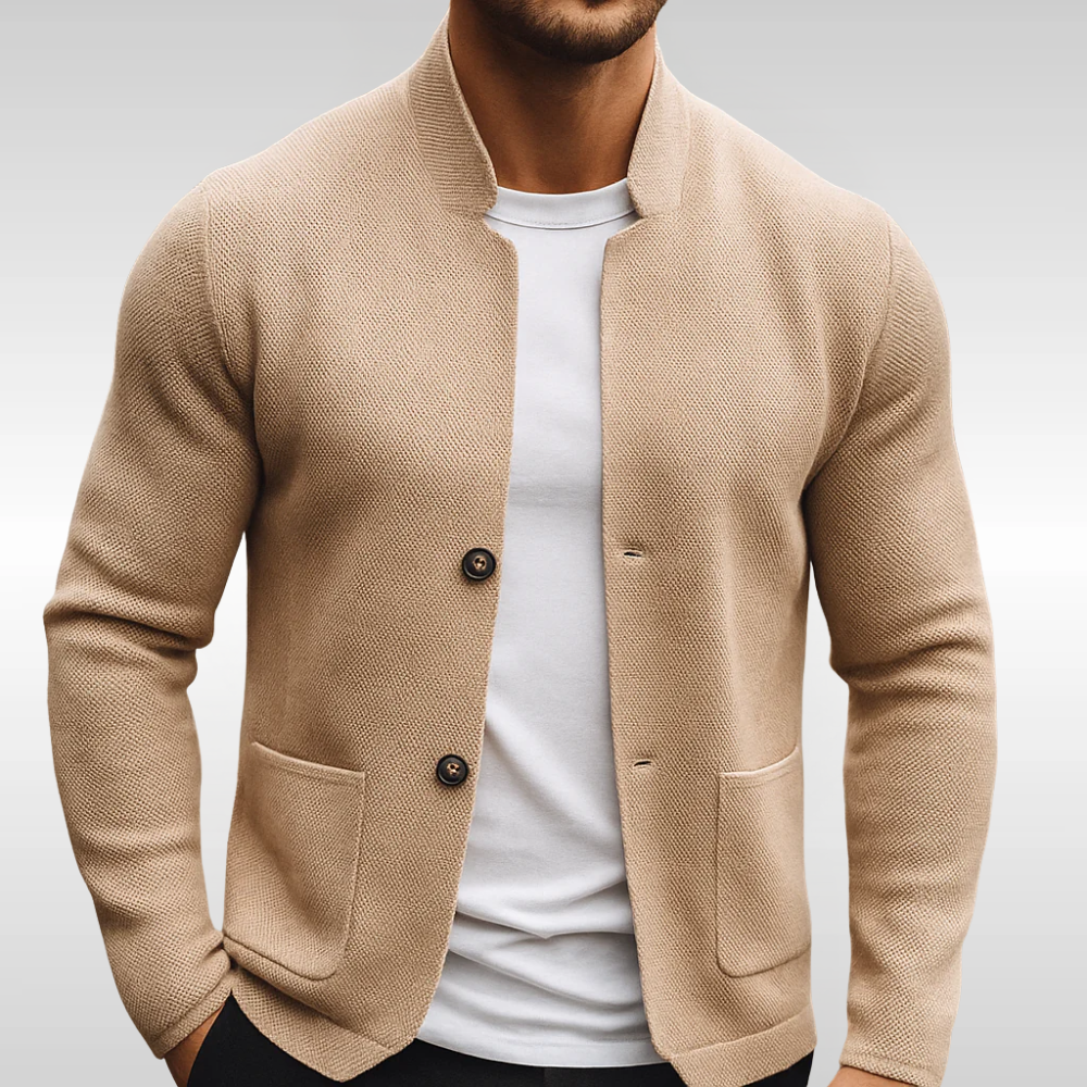Caleb - Structured Knit Cardigan