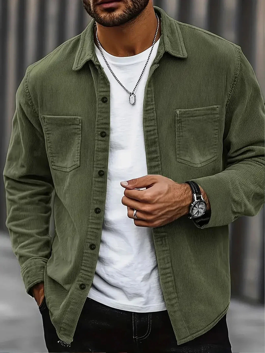 Ivaro - Textured Shirt Jacket