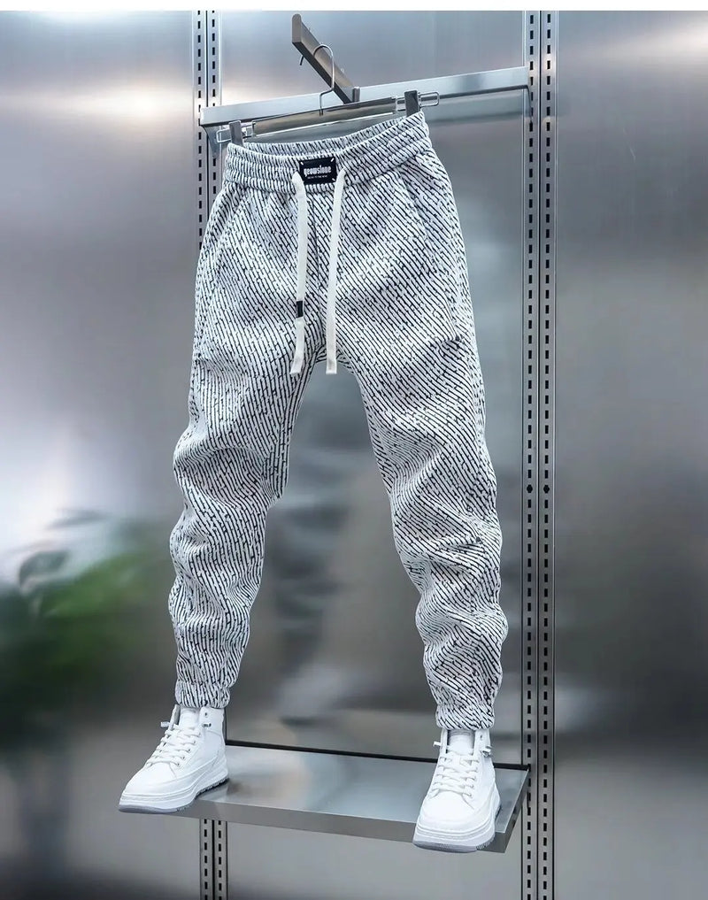 Jexar - Ribbed Drawstring Trousers