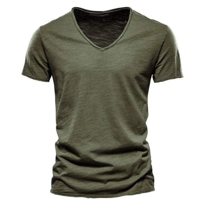 Jackson - Soft-Touch Slub V-Neck T-Shirt