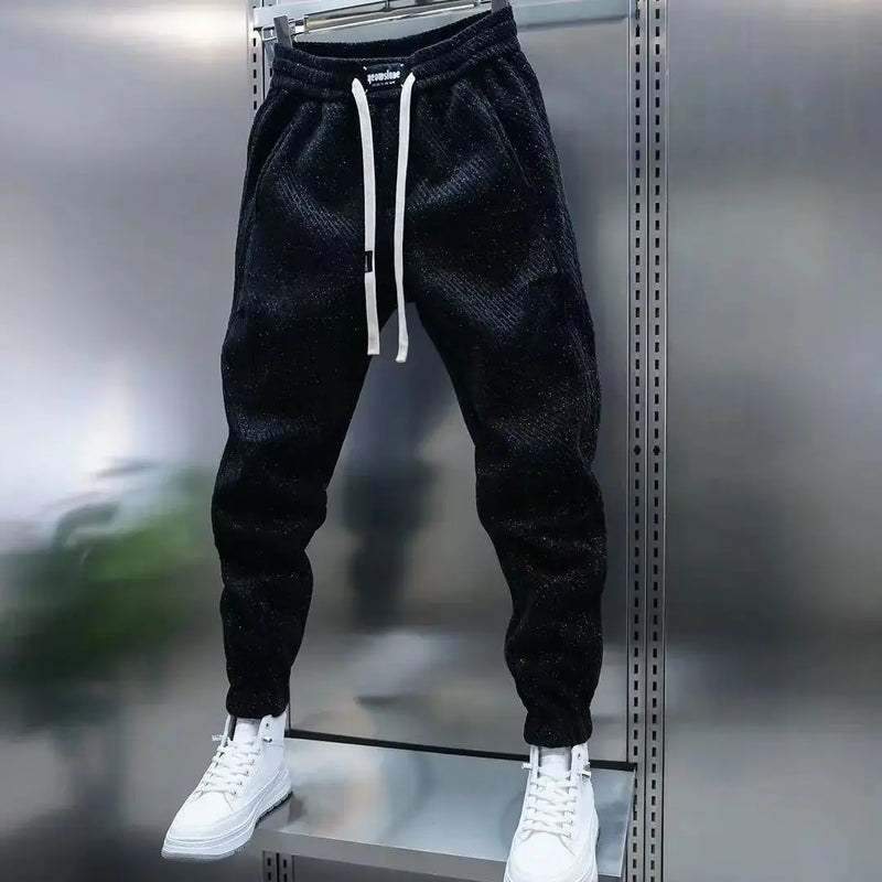 Jexar - Ribbed Drawstring Trousers
