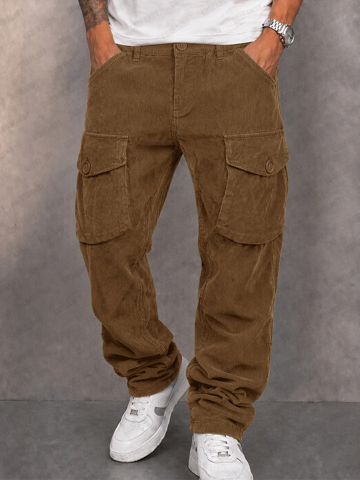 Milo - Ribbed Cargo Trousers