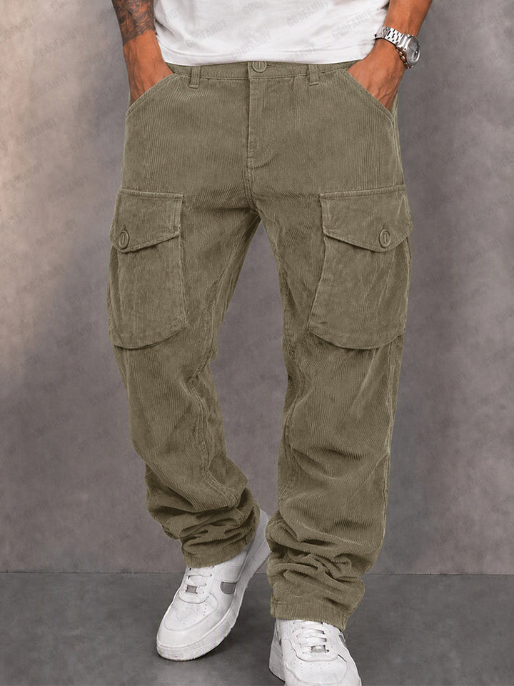 Milo - Ribbed Cargo Trousers