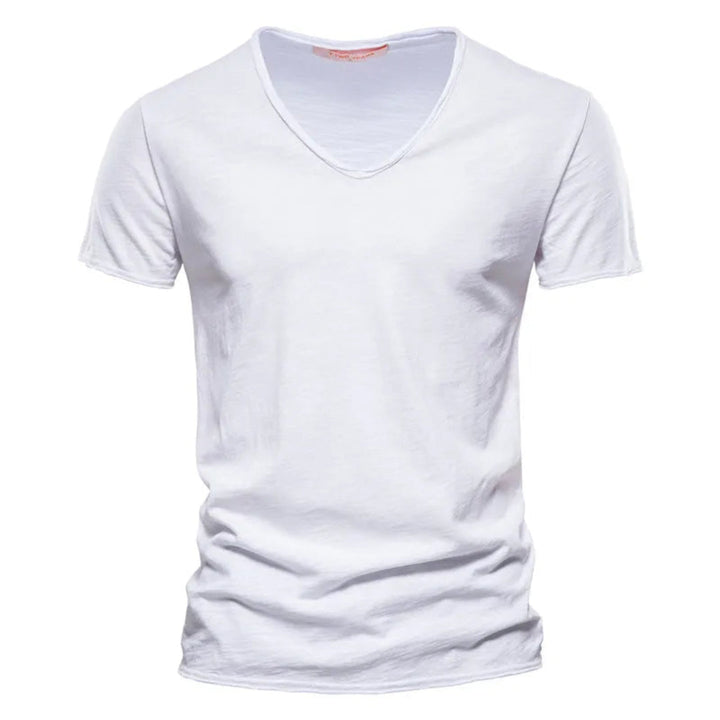 Jackson - Soft-Touch Slub V-Neck T-Shirt