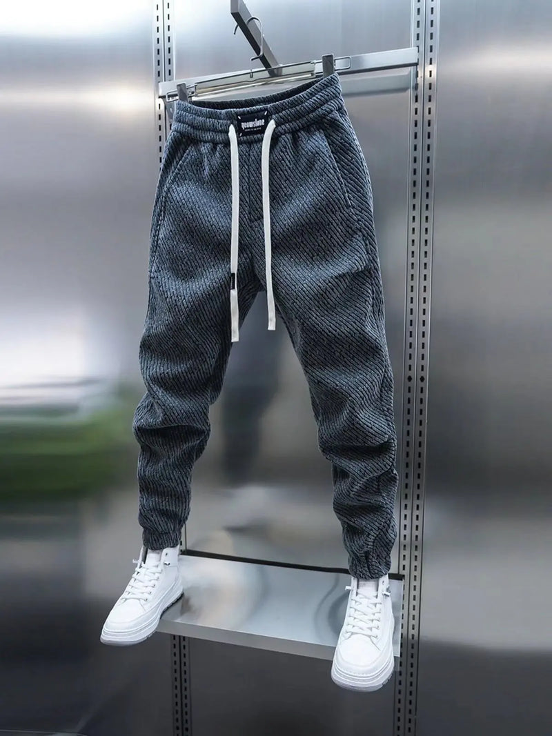 Jexar - Ribbed Drawstring Trousers