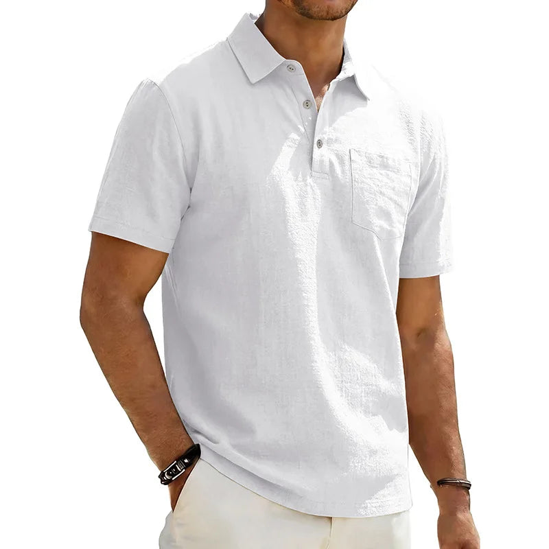Grafton - Textured Short-Sleeve Polo