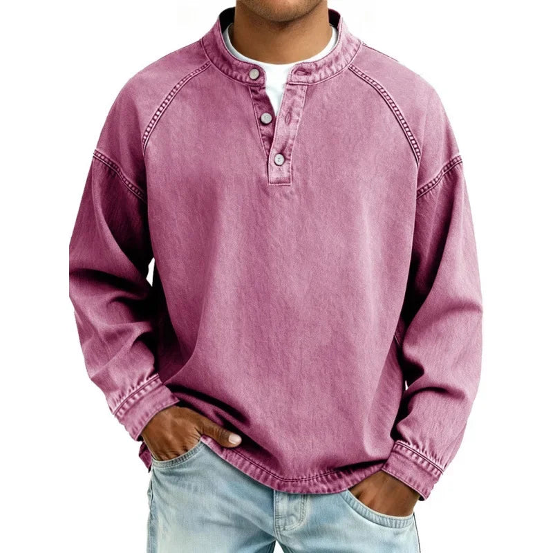 Laren - Soft-Touch Vintage Button-Down Shirt