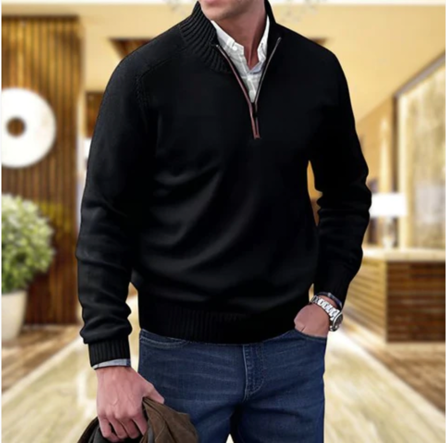 Saven - Soft-Touch Half-Zip Sweater
