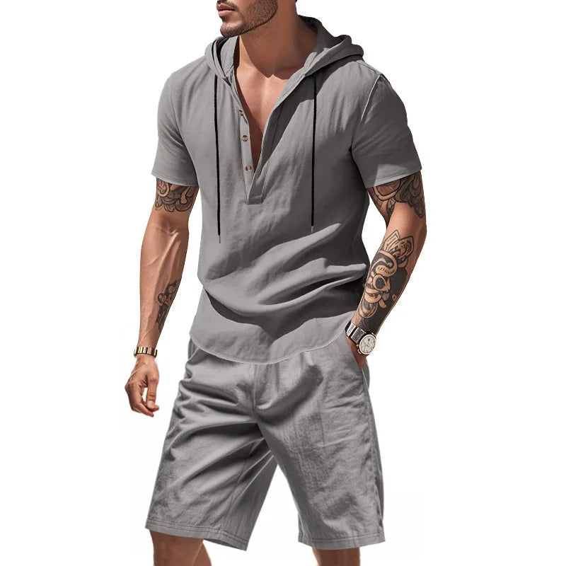 Dylan - Breathable Hoodie & Shorts Set