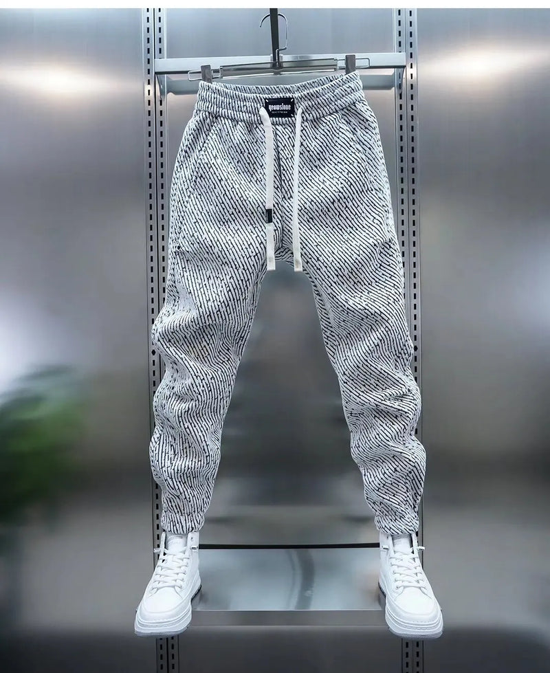 Jexar - Ribbed Drawstring Trousers