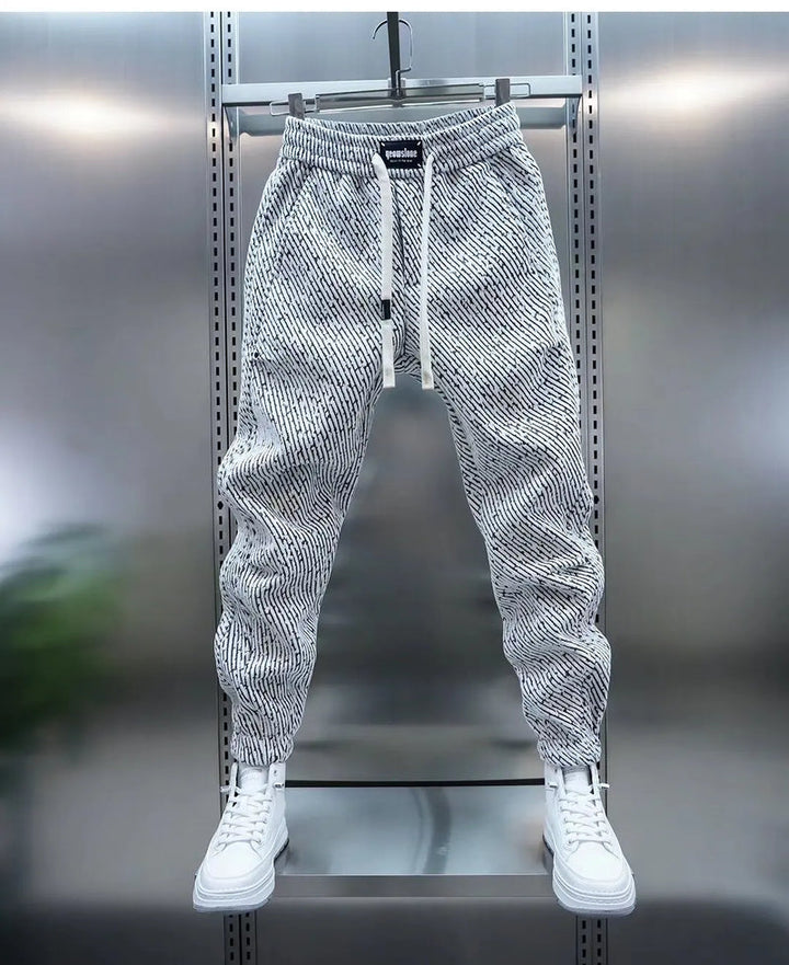 Jexar - Ribbed Drawstring Trousers