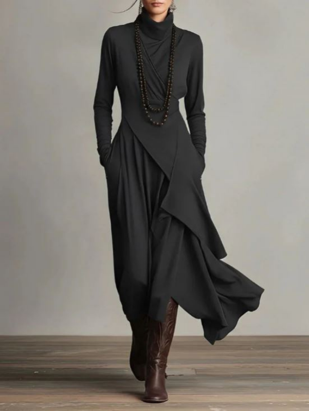 Rylise - Soft-Touch Draped Maxi Dress