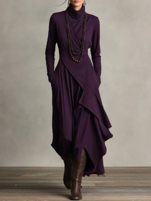 Rylise - Soft-Touch Draped Maxi Dress