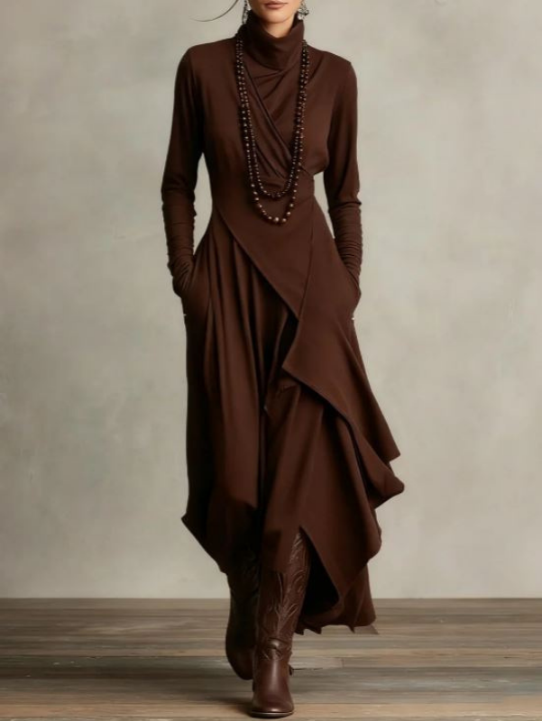 Rylise - Soft-Touch Draped Maxi Dress