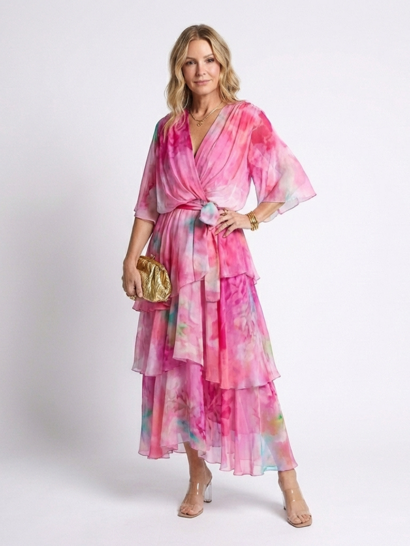 Elsinora - Soft-Touch Layered Maxi Dress