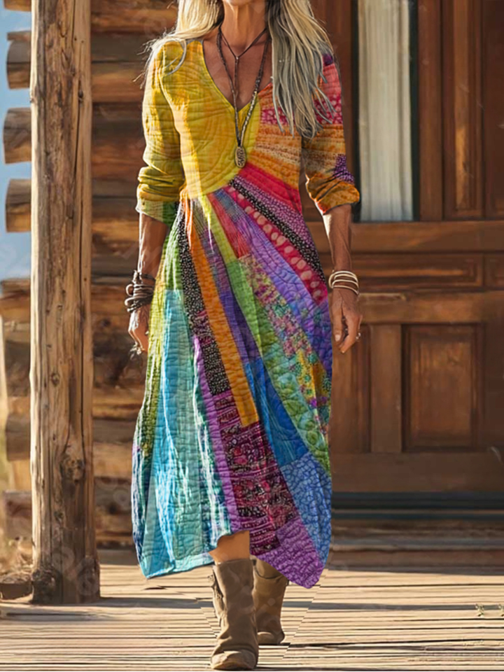 Zilena - Airy Linen Bohemian Dress