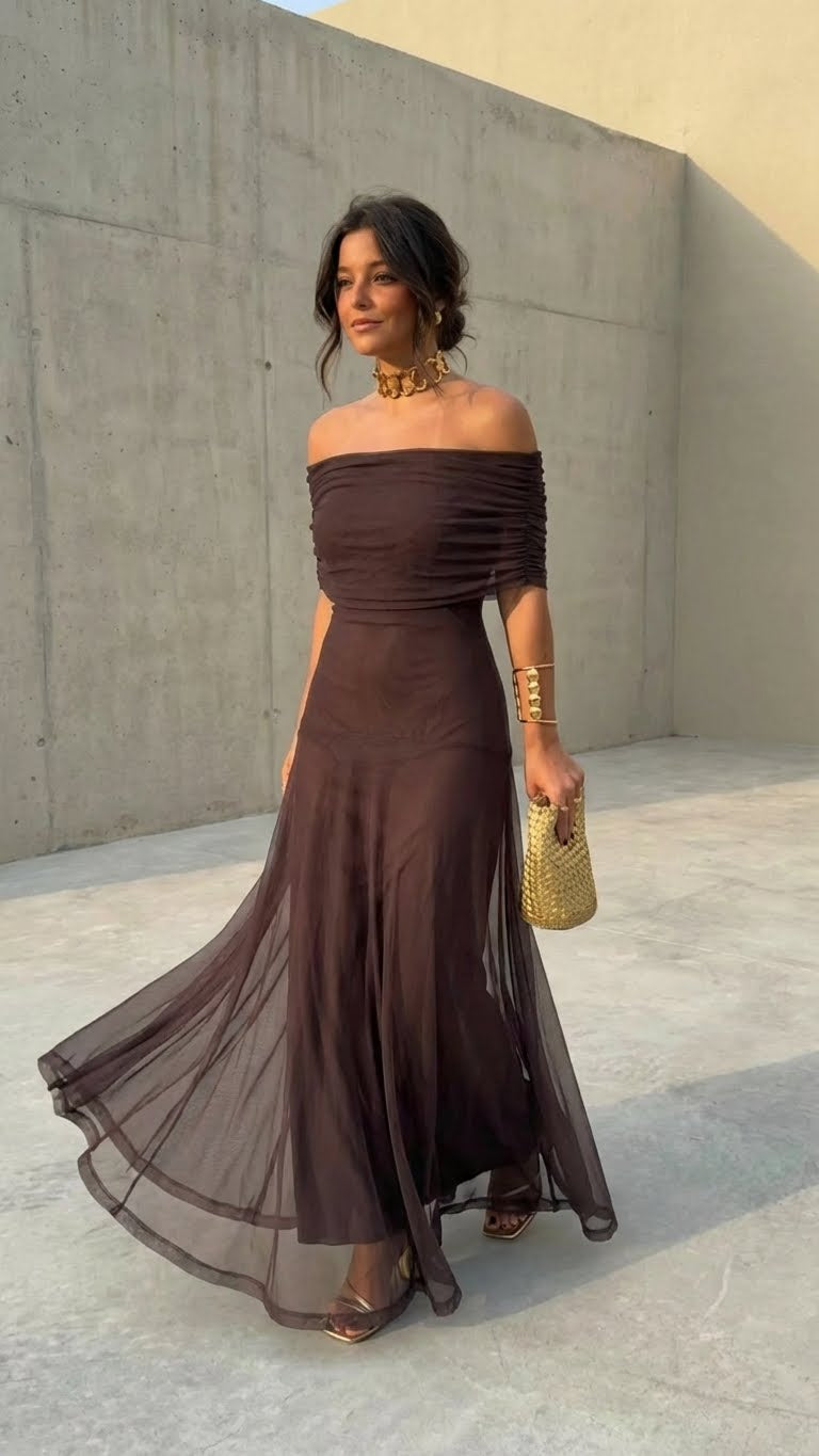 Zailyre - Soft-Touch Off-Shoulder Dress
