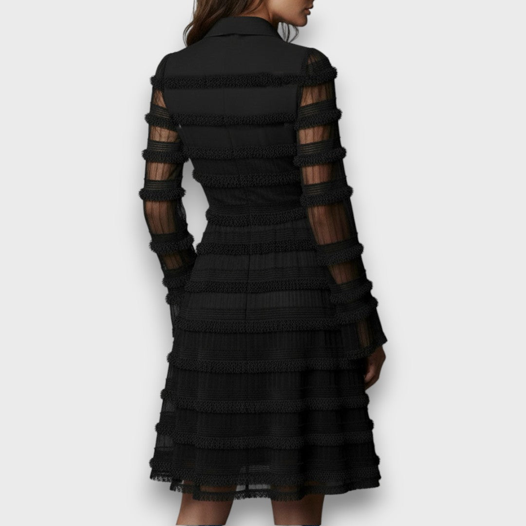 Zayenna - Textured Fringed Dress
