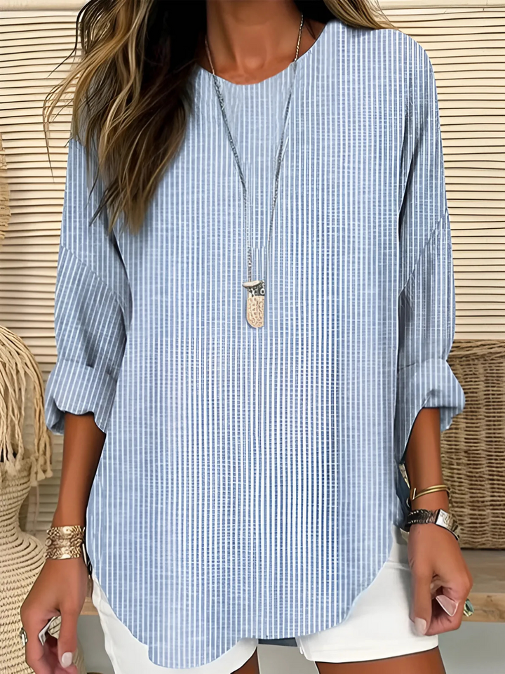 Wistera - Soft-Touch Striped Blouse