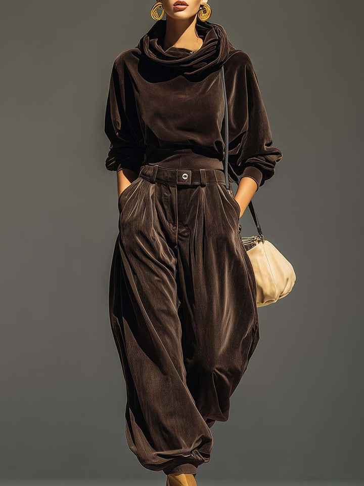 Kirael - Draped Two-Piece Set