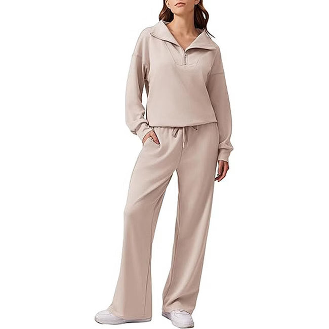 Maud - Relaxed Half Zip Two Piece Set