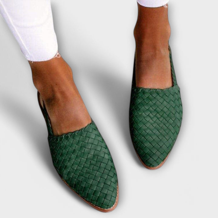 Alouisa- Hand-Woven Slingback Ballet Flat