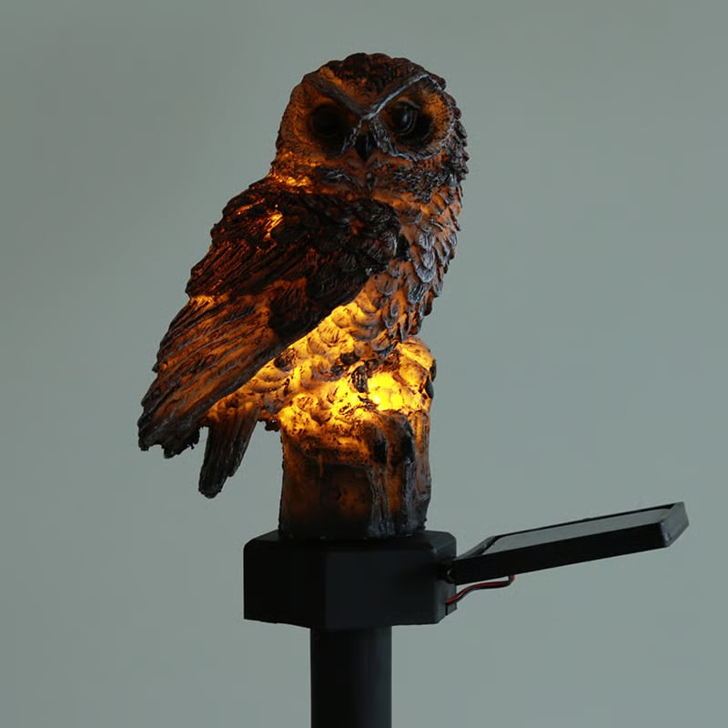 Amora - Owl Decorative Garden Lamp