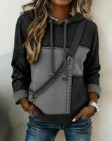 Eulanique - Textured Zip Hoodie