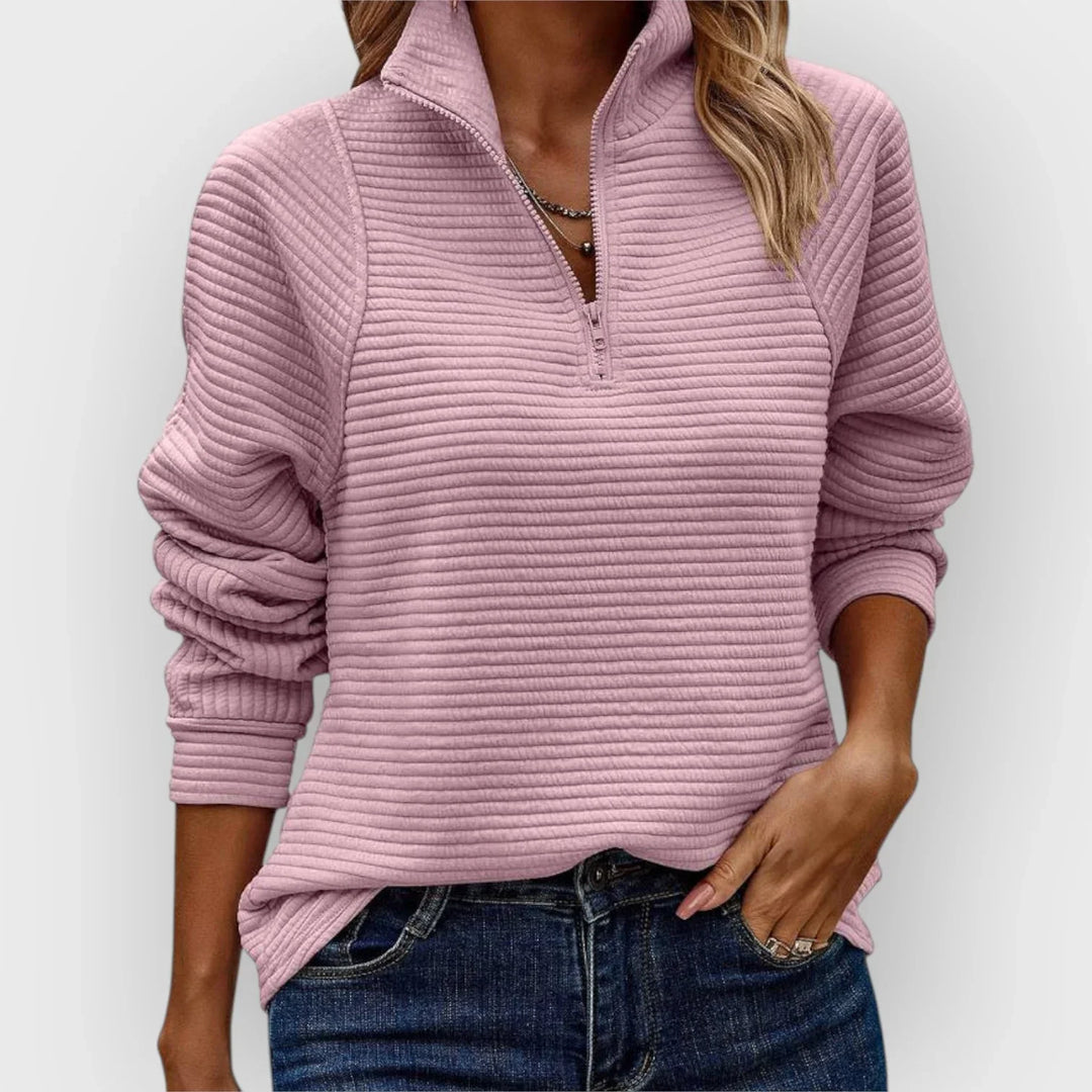 Talyss - Soft-Touch Half-Zip Jumper