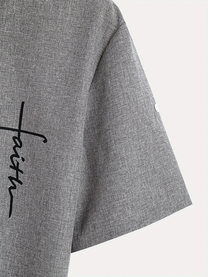 Harlan - Textured High-Collar Shirt
