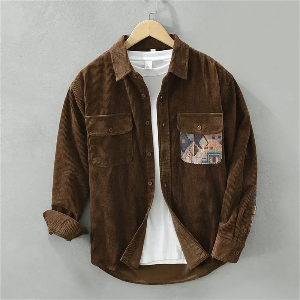 Tero - Textured Patchwork Shirt