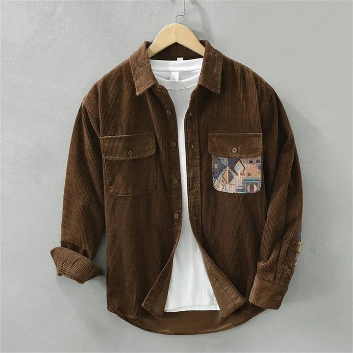 Tero - Textured Patchwork Shirt