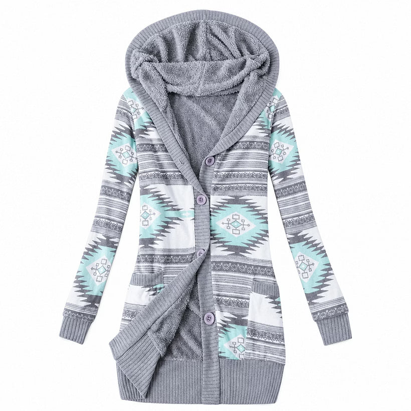 Ines - Thermal Hooded Cardigan
