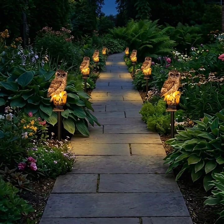 Amora - Owl Decorative Garden Lamp