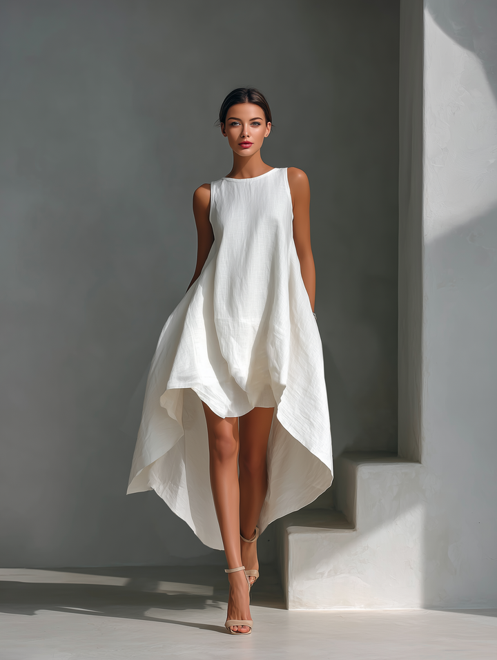 Elvina - Breezy Linen Midi Dress