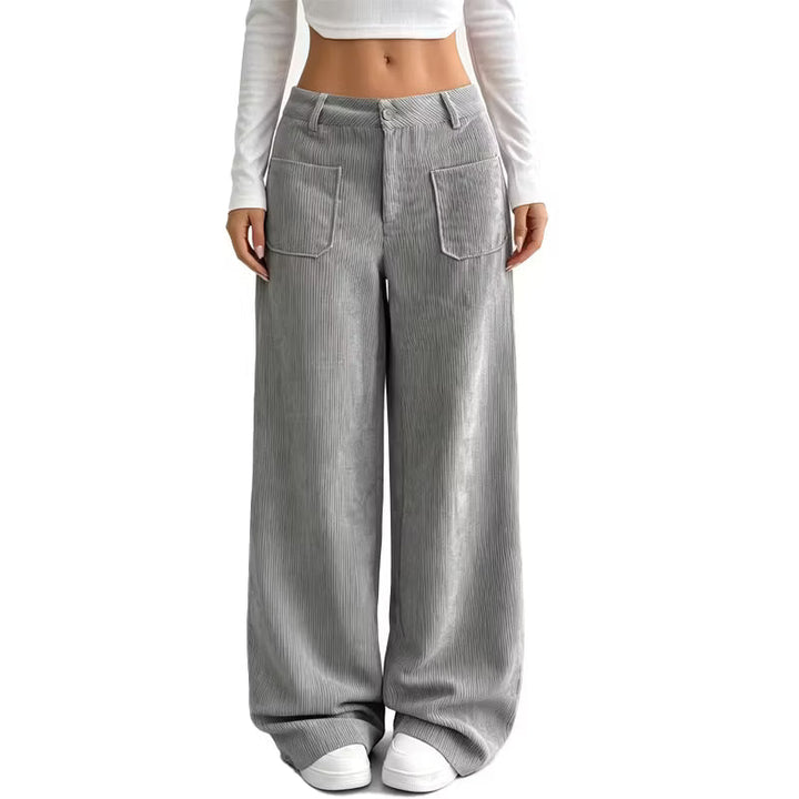 Eithne - Soft-Touch Wide-Leg Trousers
